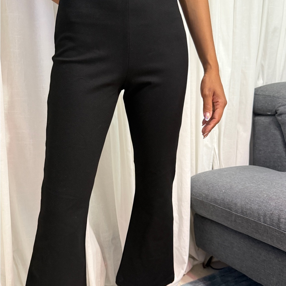 Zara Black Boot Cut Flare Pants